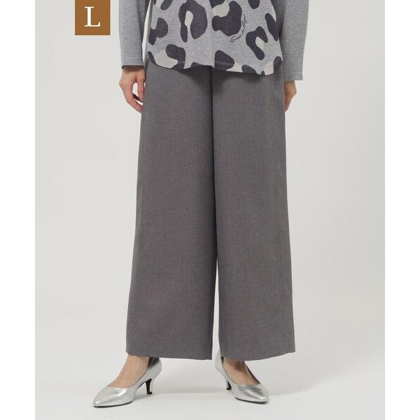 パンツ 「L」「マシンウォッシャブル」ツイードライクワイドパンツ レディース