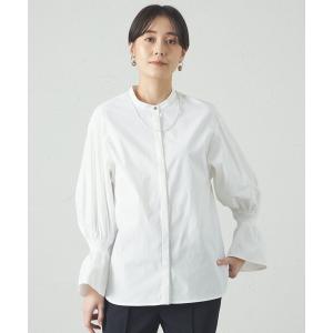 ブラウス シャツ 「吸水速乾」ボリュームスリーブブラウス レディース