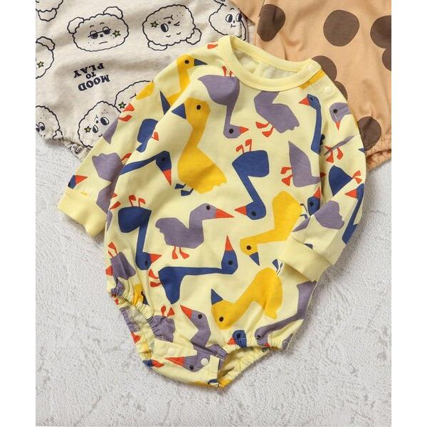 ベビー服 ロンパース 「Bpop」総柄ボディオール