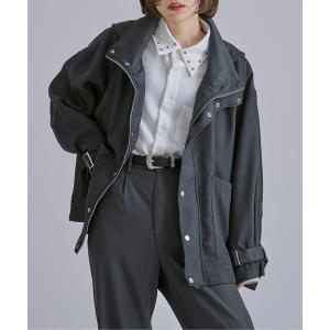 ジャケット・アウター URU SHIRTS JACKET URU/ウル】ZIP UP BLOUSON(PURPLE) - 「PLACE/プレイス」UNUSED