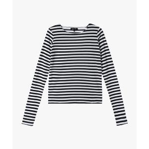 agnes b.（アニエスベー） tシャツ 太ボーダー コットン 長袖Tシャツ