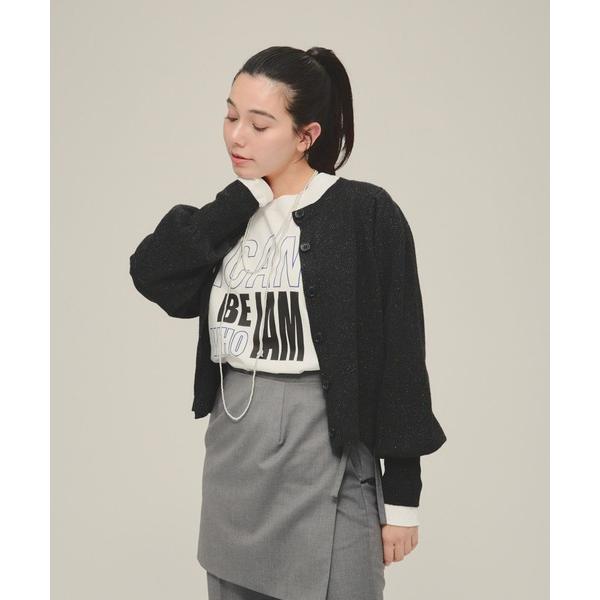 カーディガン 「eL」7G Glitter Wool Cardigan/291142 レディース