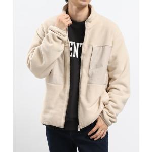 「GLOBAL WORK Smile Seed Store」 ジップアップブルゾン MEDIUM アイボリー メンズ