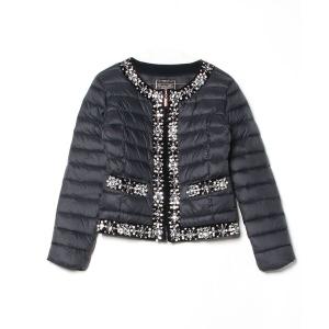 「emiriawiz」 ビジューダウンジャケット M ブラック レディース