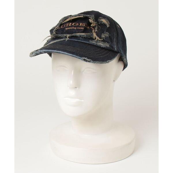 キャップ 帽子 SURGERY/サージェリー/destroyed denim cap メンズ