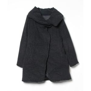 「en recre」 ダウンコート 38 グレー レディース