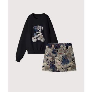 トレーナー スウェット Bear Sweat Set up レディース