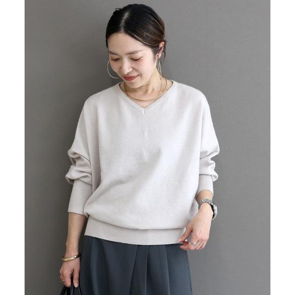 ニット セーター アンジェリーナVネック2WAYドルマンニットプルオーバー レディース