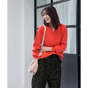 カーディガン しっとりもっちりVネックカーディガン レディース