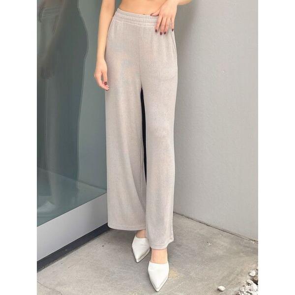 パンツ リップルプリーツリラックスワイドパンツ「SETUP着用可」 レディース