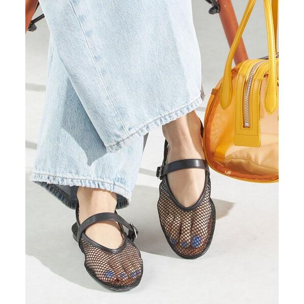 シューズ メッシュ メリージェーン フラット レディース