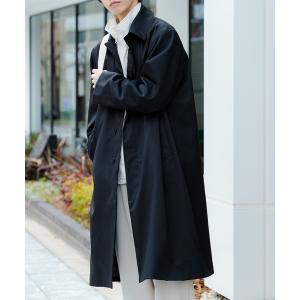 「SENSE OF PLACE by URBAN RESEARCH」 ステンカラーコート MEDIUM ブラック メンズ