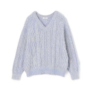 Ballsey（ボールジィ） ニット セーター モスステッチ Vネックプル