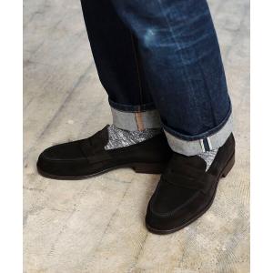 ローファー スエード ペニーローファー メンズ