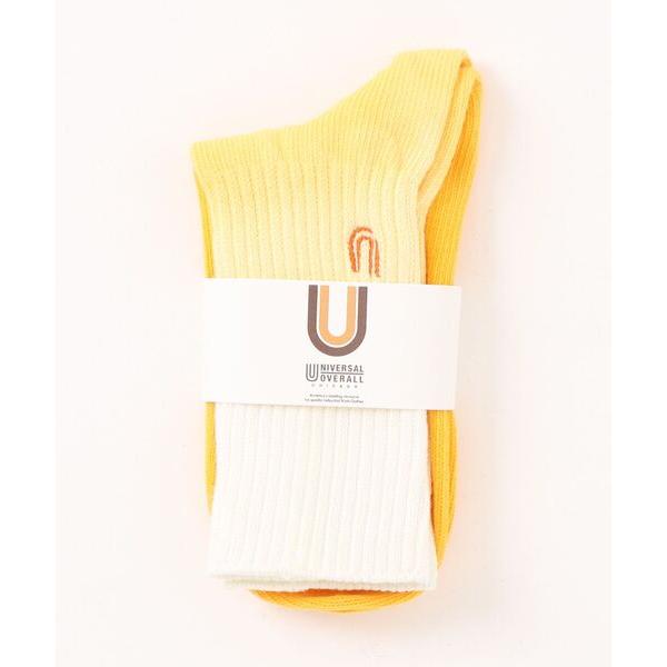 靴下 Gradation RIB CREW / グラデーション リブ ソックス レディース