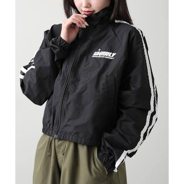 ナイロンジャケット SUGGESTION/サジェッション 袖ラインナイロンラグランBL トラックジャ...