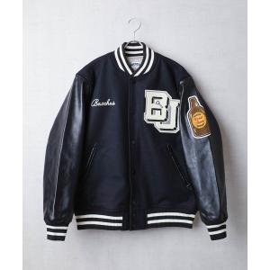 スタジャン 「T7」「HOUSTON」MELTON AWARD JACKET（BEER）/ メルトン アワード ジャケット ビール 51274 メンズ