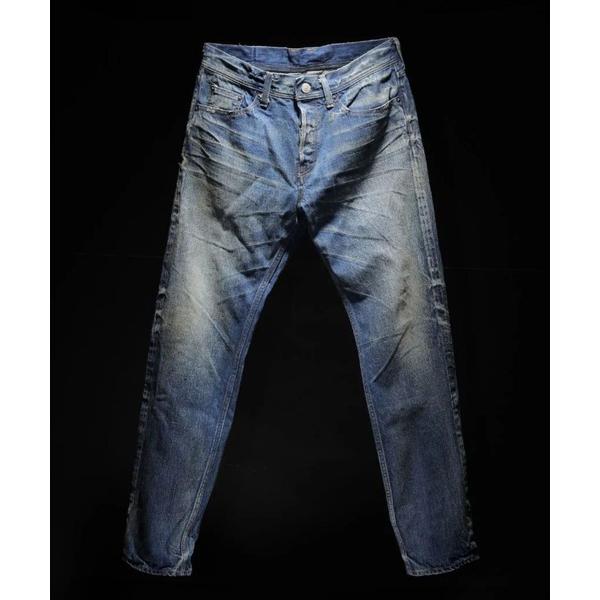 ジーンズ 「HQ DENIM」 5P TAPERED(vintage processing.) メン...
