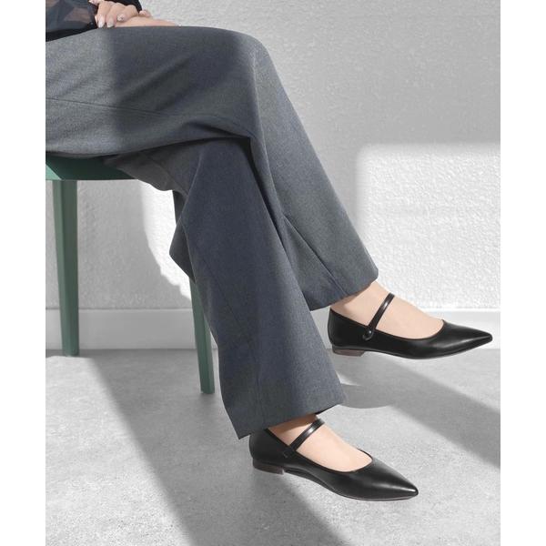 パンプス ポインテッドトゥ メリージェーンシューズ