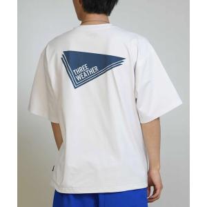 ラッシュガード 「ムラサキスポーツ限定」THREE WEATHER/スリーウェザー 水着 ラッシュガード 半袖 Tシャツ UVカット 吸水速乾 水陸両用 TW25S4302