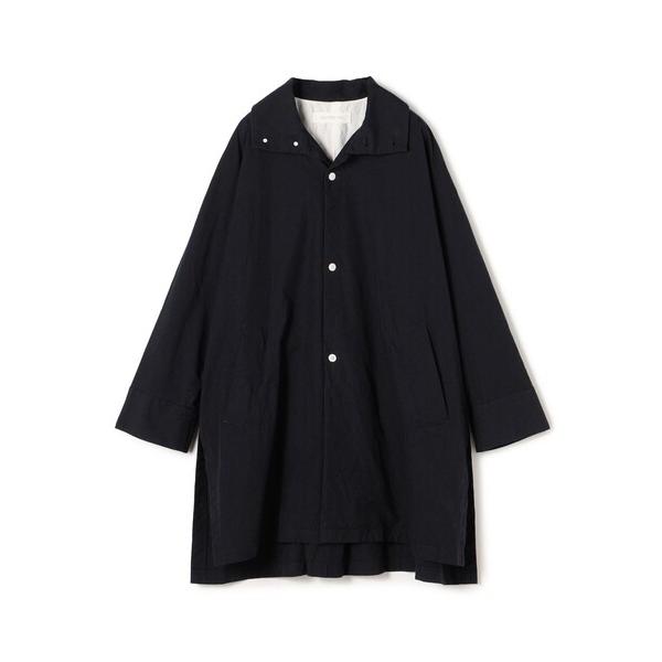 コート アウター パラシュートクロス スタンドカラーオーバーコート レディース