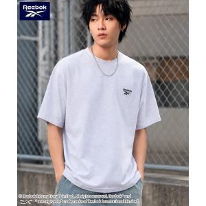 tシャツ 「WEB別注」Reebok リーボック 半袖Tシャツ 綿 ワンポイント 刺繍ロゴ メンズ レディース