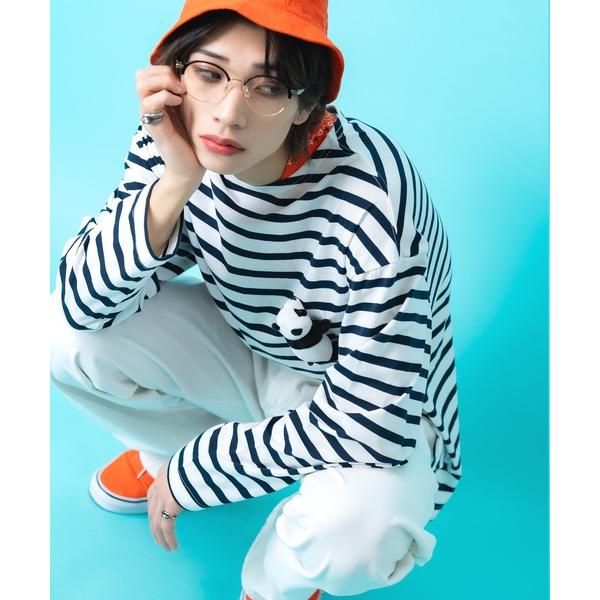 tシャツ TEDDY ankoROCK ボーダーボートネックカットソー / メンズ レディース ユニ...