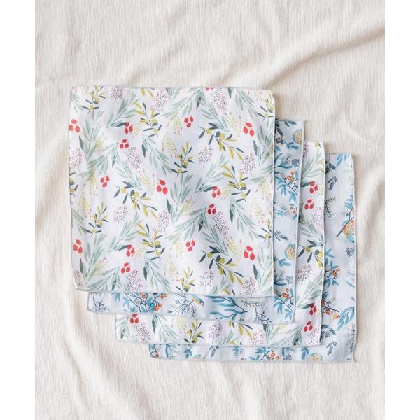 ハンカチ タムロアヤノ×Ｍｏｒｅｄｄｅ　お口ふきにも使えるガーゼハンカチセット レディース