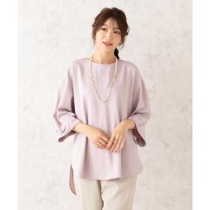 ブラウス シャツ 「セットアップ対応」エステルダブルクロスブラウス レディース