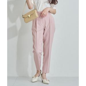 パンツ 新色追加 WEB限定 タックテーパードパンツ レディース