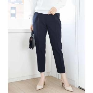 スラックス パンツ 「名品シリーズ」ストレッチテーパードパンツ/WEB限定サイズあり/洗える レディース