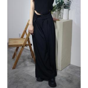 ワイドパンツ スラックス パンツ 「UNISEX」Wide Tuck Slacks / ワイドタックスラックス レディース メンズ