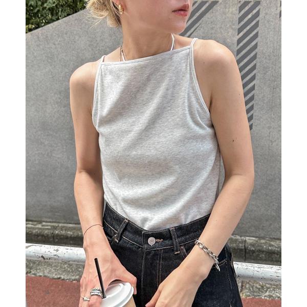 キャミソール カットリブアメスリキャミ