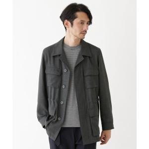 ブルゾン アウター 「THE FLAGSHIP」 ポリエステルウール メッシュ サファリジャケット メンズの商品画像