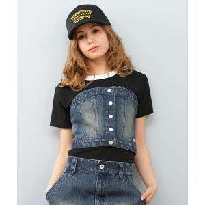 チューブトップ デニム（レディースチューブトップ、ベアトップ
