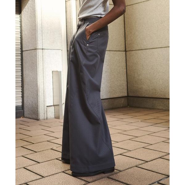 スラックス super wide baggy polyester slacks / スーパーワイドバ...