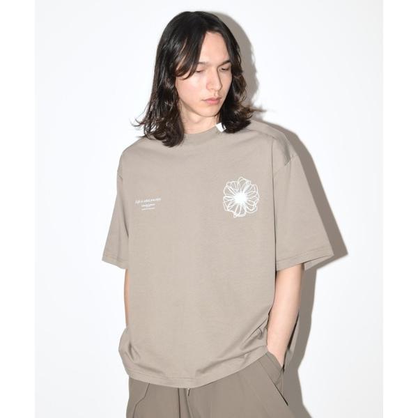 tシャツ フラワーモチーフデザインバックプリントTシャツ”Bic flower” S/S T-shi...