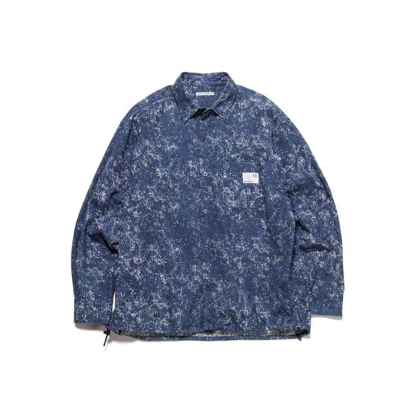 シャツ INDIGO PRINT DRAWCORD SHIRT メンズ レディース