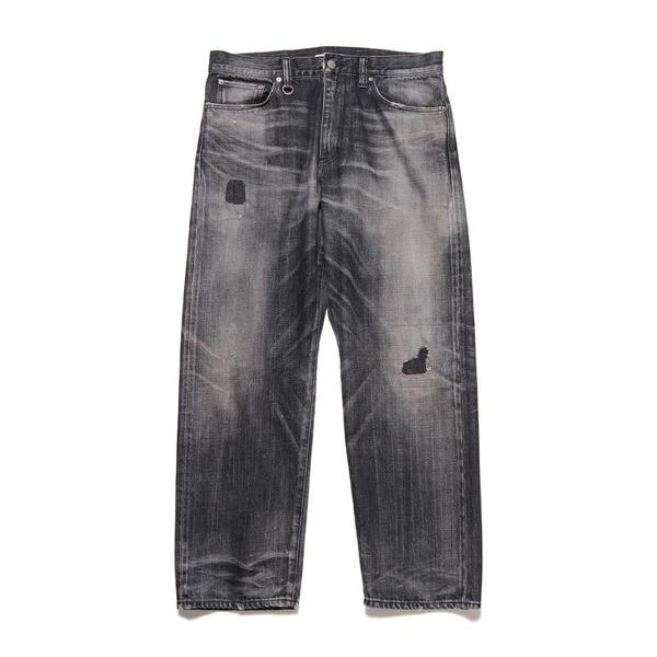 ジーンズ DAMAGED REGULAR FIT JEANS メンズ レディース