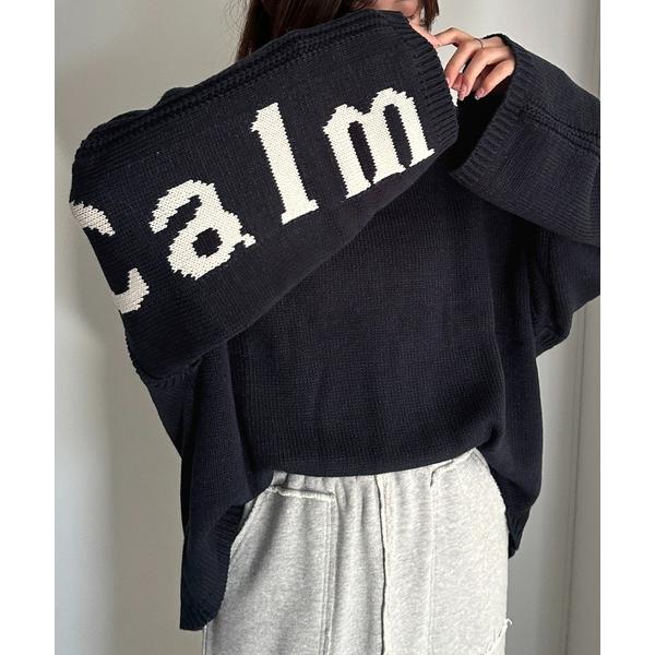 ニット セーター 片袖ロゴニット「ZOZOTOWN限定アイテム」 レディース メンズ