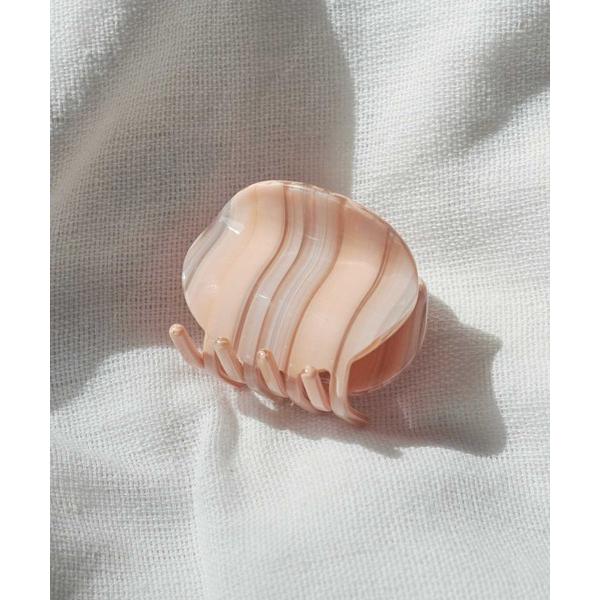 ヘアクリップ マーブル アセチ オーバル バンス クリップ