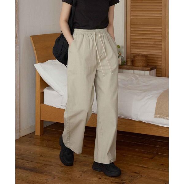 パンツ コットンルーズワイドパンツ レディース