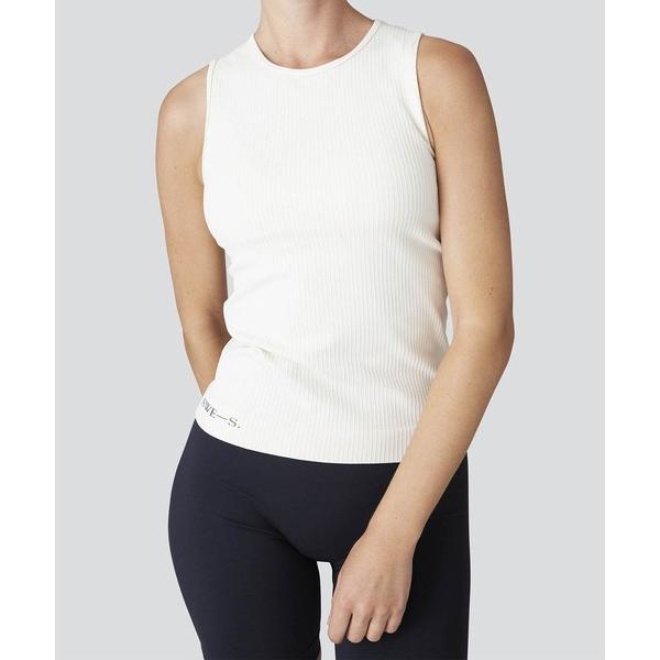 タンクトップ ノースリーブ Tyra Rib Top Vanilla レディース