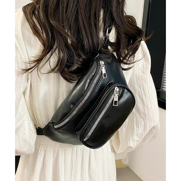 ウエストポーチ ウエストバッグ フェイクレザーボディバッグ レディース メンズ