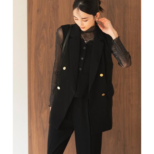 スーツ ベスト 「2025新作」「洗える/セットアップ対応/オフィスカジュアル/セレモニー」ダブルブ...