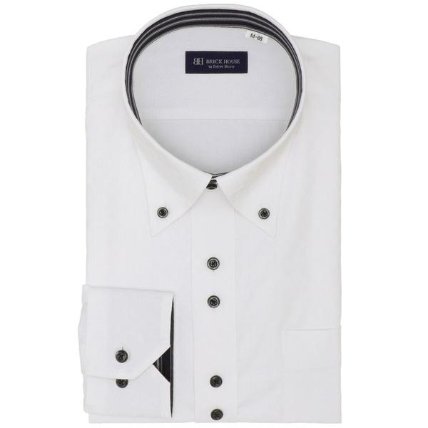 フォーマル シャツ 透け防止 形態安定ノーアイロン ドゥエボットーニ 長袖ビジネスワイシャツ（大きい...