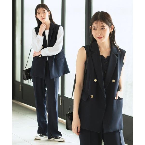 セットアップ 「2025新作」「洗える/オフィスカジュアル/セレモニースーツ/カセット服」ダブルブレ...