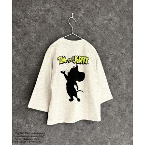 tシャツ TOM＆JERRY　トム＆ジェリー　バックプリント　BIG　ロンT　長袖　Tシャツ キッズ 子供服 男の子 女の子