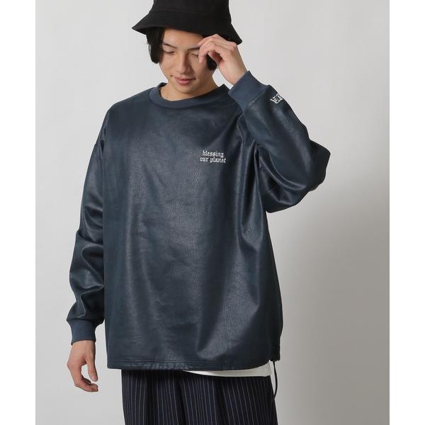 tシャツ レザーライク刺繍プルオーバー / 283705 メンズ