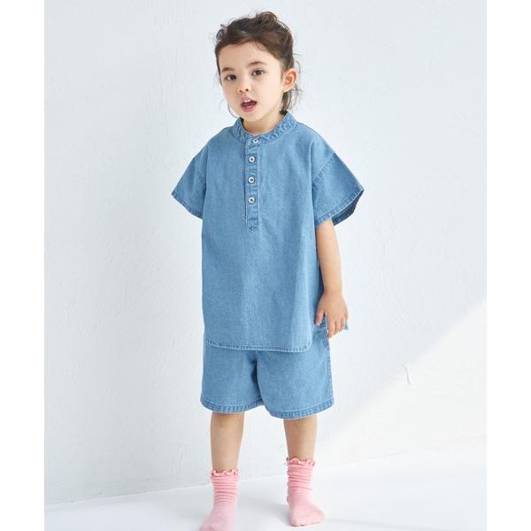 セットアップ 「綿100%」「リンクコーデ」ライトオンスデニムセットアップ キッズ 子供服 男の子 ...